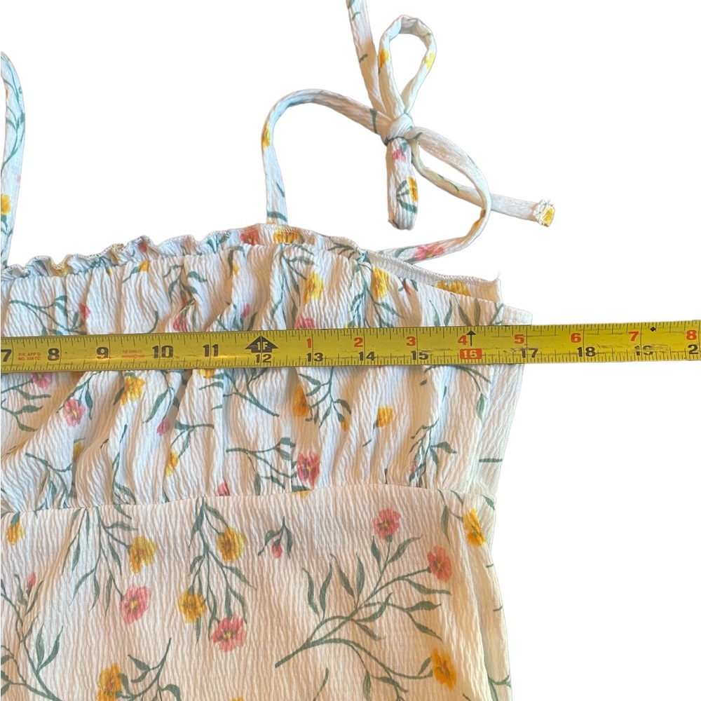 Divided Cream Floral Ruffled Sundress - Picture 7 of 12